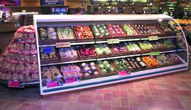 Low level refrigerated display