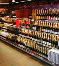 Champagne display