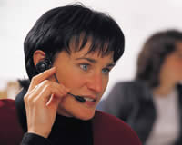 Telephone survey girl