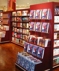 Megastore book department