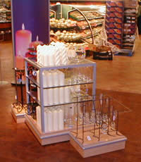Off shelf display units